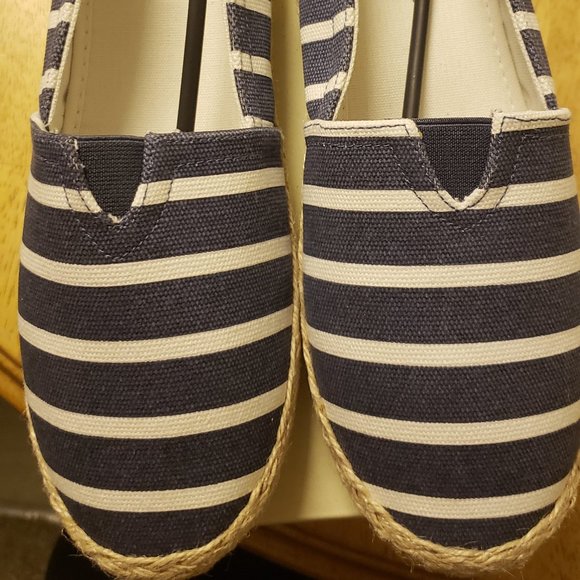 NWB - Esprit Women's Ellery Espadrille Flats - Blue Stripe - Size 9M - Picture 5 of 7